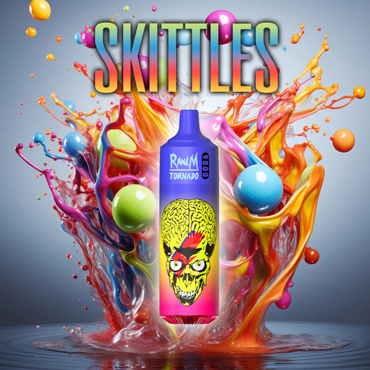 Randm Tornado Vapes Skittles 9000 Sale